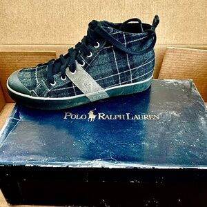 POLO PLAID HIGH TOP SNEAKERS